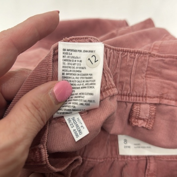 American Eagle super high-rise baggy jogger pink size 8 short. NWT. - Picture 13 of 13